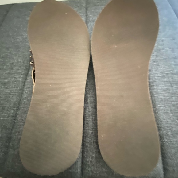 Sanuk Brown Strappy Beach Summer Yoga Flip Flops- Sz-10 - Picture 9 of 15